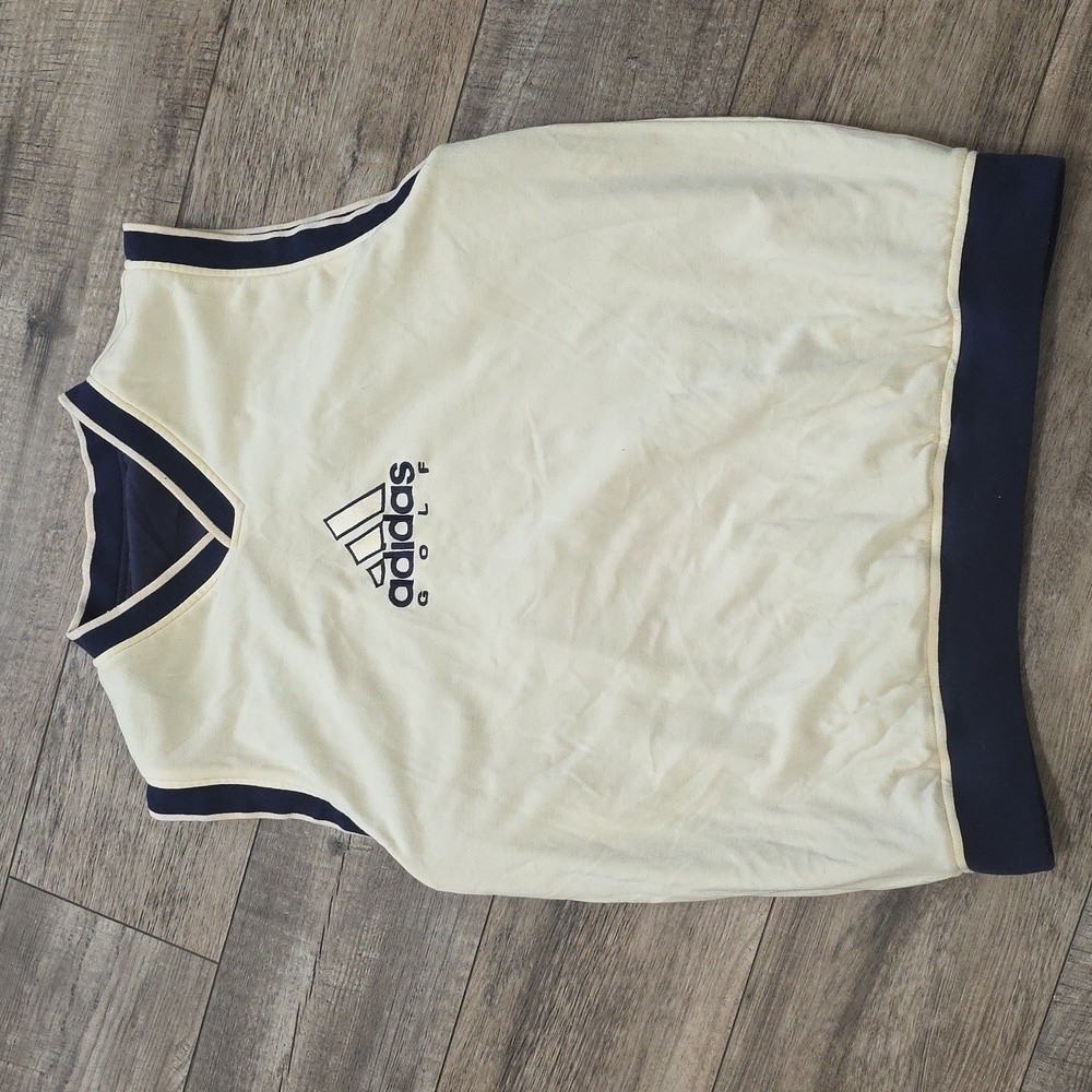 vintage Adidas reversible V-neck golf vest - Picture 7 of 8